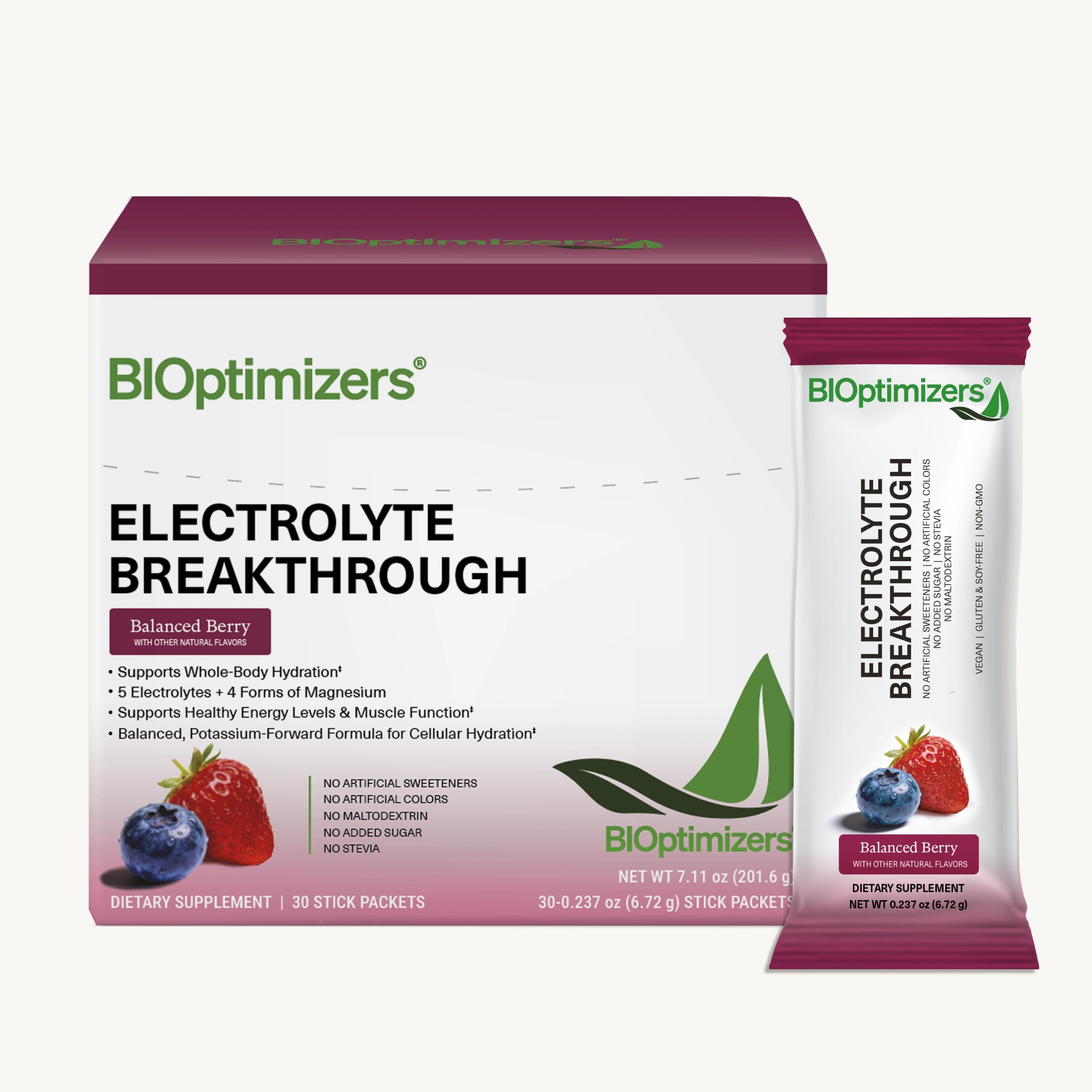 Electrolyte Breakthrough Subscription - Berry Sticks 30 Pack- 3 Boxes